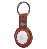 Decoded Leather KeyChain AirTag hoesje Bruin