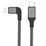 j5create USB-C naar Lighting kabel 1,2 meter Zwart