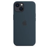 Apple MagSafe siliconen iPhone 13 mini hoesje Donkerblauw