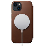 Nomad Leather MagSafe Folio iPhone 13 mini hoesje Bruin