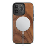 Woodcessories Houten MagSafe iPhone 13 Pro hoesje Walnut