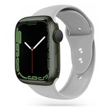 TechProtection siliconen Apple Watch 45 / 44 / 42 mm bandje Grijs