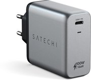 Satechi USB-C 100 watt oplader GAN charger Grijs