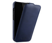 Melkco Leather Jacka iPhone 13 Pro hoesje Navy
