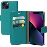 Mobiparts Saffiano Wallet iPhone 13 mini hoesje Groen