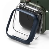 Ringke Slim Apple Watch 45 mm hoesje 2 pack Blauw / Doorzichtig