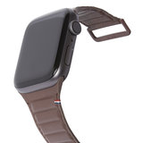 Decoded Traction Leather Apple Watch 45 / 44 mm bandje Bruin