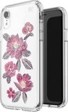 Speck Presidio Clear Print iPhone XR hoesje Embroideredfloral Fuchsia