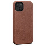 Woolnut Leather MagSafe iPhone 13 mini hoesje Cognac