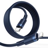 JoyRoom Flex Lightning naar USB-C kabel 1,2 meter Blauw