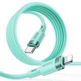 JoyRoom Flex Lightning naar USB-C kabel 1,2 meter Mintgroen