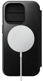 Nomad Horween MagSafe Folio iPhone 14 Pro hoesje zwart
