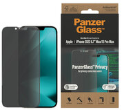PanzerGlass Privacy Edge to Edge Glazen iPhone 14 Plus screenprotector met applicator