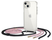 Tech Protection iPhone 14 Plus hoesje met draagkoord zwart / roze