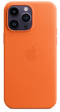 Apple MagSafe leren iPhone 14 Pro hoesje oranje
