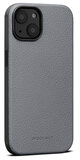 Woolnut Leather MagSafe iPhone 14 Plus hoesje grijs