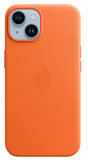 Apple MagSafe leren iPhone 14 hoesje oranje