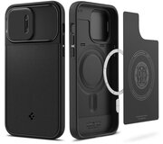 Spigen Optik Armor MagSafe iPhone 14 Pro Max hoesje zwart