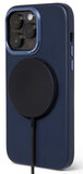 Decoded leren MagSafe iPhone 14 Pro hoesje blauw