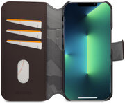 Decoded leren wallet iPhone 14 Pro Max hoesje bruin