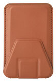 hoesie MagSafe wallet portemonnee hoesje met stand bruin