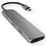 Satechi Multi Port V1 USB-C HDMI hub Space Grey