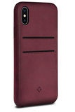 Twelve South Relaxed Leather iPhone X hoesje Rood