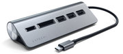 Satechi Combo Aluminium USB-C naar USB hub Grijs