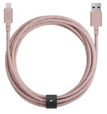Native Union Belt XL 3 meter Lightning kabel Rose