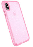 Speck Presidio Clear Glitter iPhone X hoesje Roze