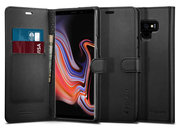 Spigen Wallet Galaxy Note 9 hoesje Zwart