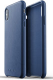 Mujjo Leather iPhone XS Max hoesje Blauw