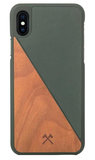 Woodcessories EcoSplit Wood iPhone XS Max hoes Groen