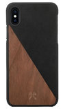 Woodcessories EcoSplit Wood iPhone XS Max hoes Zwart
