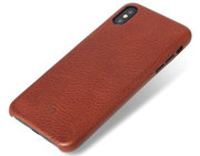 Decoded Leather Backcover iPhone XS Max hoes Bruin