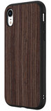RhinoShield SolidSuit Wood iPhone XR hoesje Walnoot Zwart