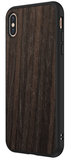 RhinoShield SolidSuit Wood iPhone XS Max hoesje Oak Zwart
