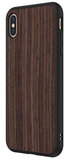 RhinoShield SolidSuit Wood iPhone XS Max hoesje Walnoot Zwart
