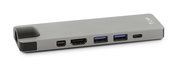 LMP aluminium USB-C Hub 8 poort compact Dock Grijs