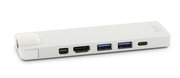 LMP aluminium USB-C Hub 8 poort compact Dock Zilver