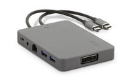 LMP aluminium USB-C Hub ultiem Display dock 10 poort Grijs