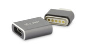 LMP aluminium Magnetic Safety USB-C adapter Grijs