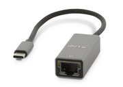 LMP aluminium USB-C naar Gigabit Ethernet adapter Grijs