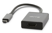 LMP aluminium USB-C naar HDMI 4K adapter Grijs