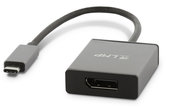 LMP aluminium USB-C naar Displaypoort adapter Grijs