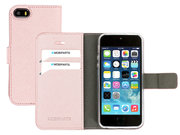Mobiparts Saffiano Wallet iPhone SE / 5S hoesje Rose
