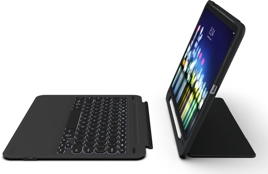 Christendom halen steen ZAGG Slim Book Go iPad Pro 12,9 inch toetsenbord hoesje Zwart - Appelhoes