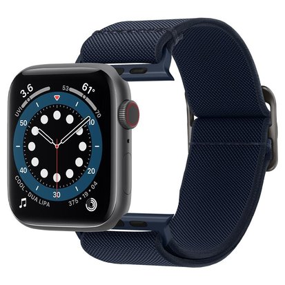 Spigen Fit Lit Apple Watch 45 / 44 mm bandje Blauw - Appelhoes