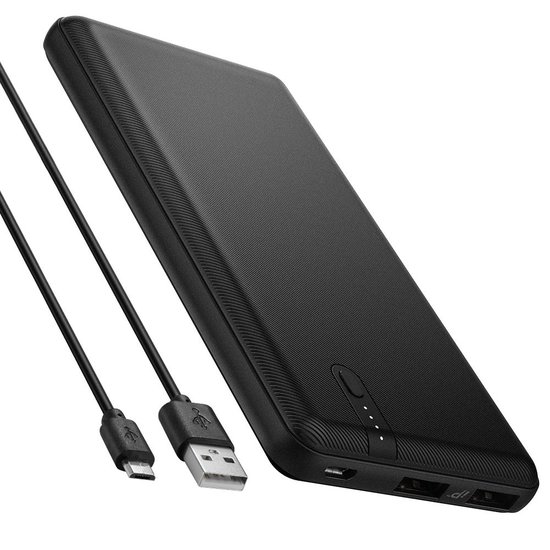 Spigen F711D USB Powerbank 10000 MAh Zwart
