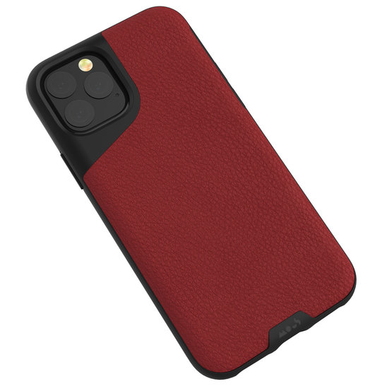 Mous Contour Leather IPhone 11 Pro Max Hoes Rood